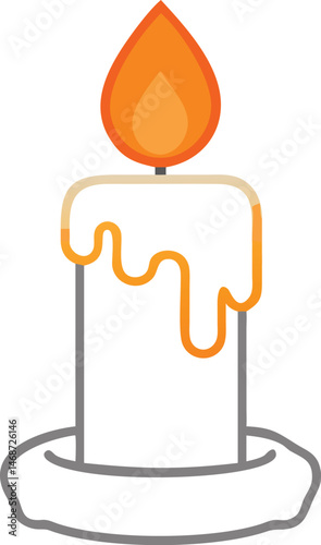 Illuminating the darkness with a flickering flame