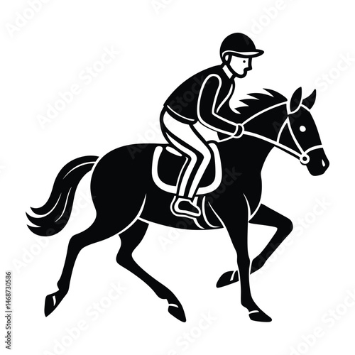 horse rider silhouette