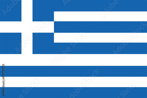 Greece flag isolated vector