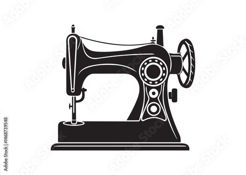 Sewing Machine Silhouette Vector