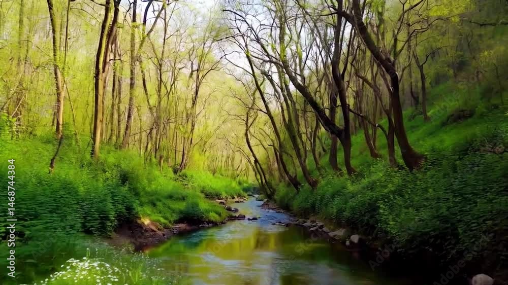 Spring Serenity: Gentle Brook in Northern Thailand
Spring Serenity: Gentle Brook in Northern Thailand