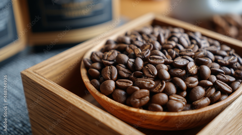 Fototapeta premium coffee, brown, beans, cup, bean, drink, caffeine, cafe, roasted, espresso, white, aroma, beverage, food, macro, isolated, coffee beans, black, dark, breakfast, morning, closeup, seed, ingredient, roas