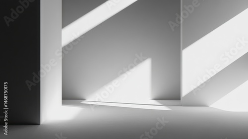 Wallpaper Mural Interior architectural space illuminated by sunbeams. Torontodigital.ca