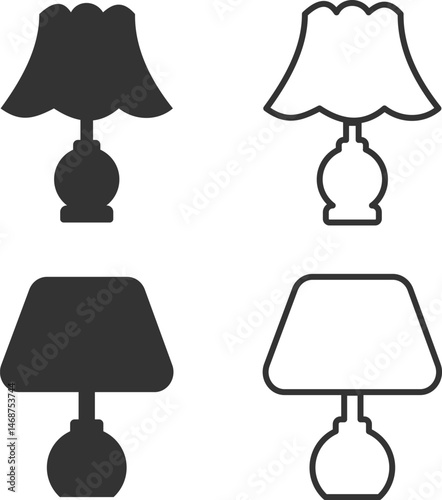 A set of vector lamps