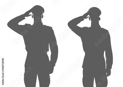 Policemen in silhouette hold salutes before a boardroom lined with documents and surveillance screens. Their formation reflects unity, order, and determination, fitting for a tribute to law enforcemen