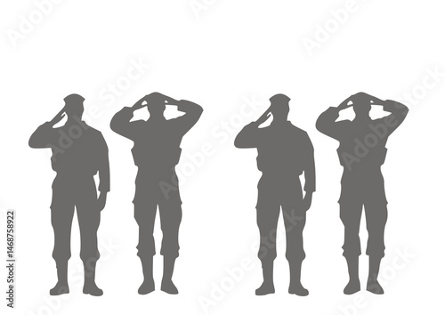 A silhouette team of officers stands tall in salute, framed by crime scene tape and evidence boxes. Their confident posture exudes security and power—a compelling visual for promoting police strength 