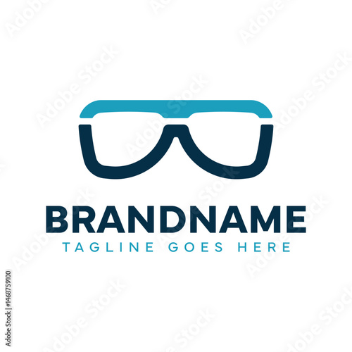 Letter W Glasses Modern Logo, symbolizing intelligence, vision, and smart design