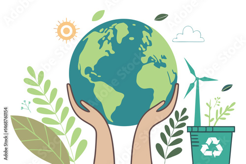 20 Earth globe, green and blue, hands holding, eco-friendly, environmental conservation, grass, leaves, plant pot, sustainability, nature protection, organic, planet care, green energy, biodiversity, 