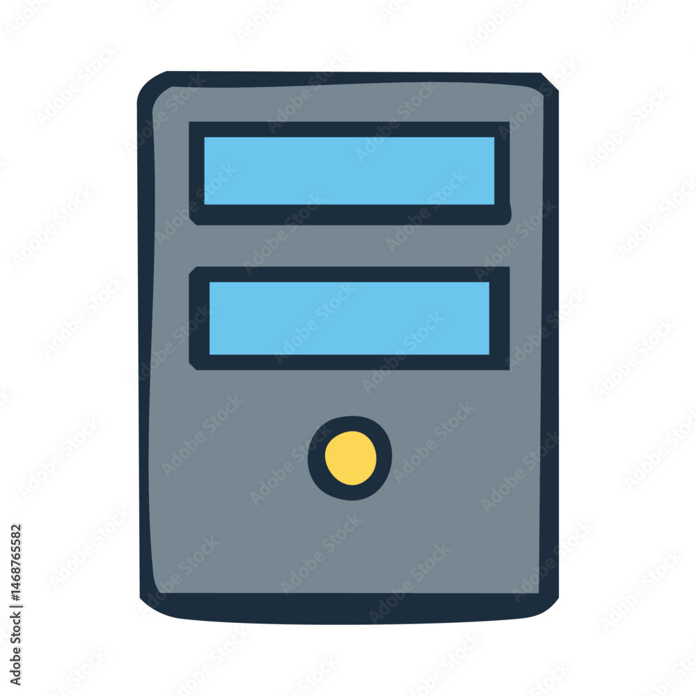 CPU Icon - Central Processing Unit Hardware Vector CPU Icon - Central Processing Unit Hardware Vector