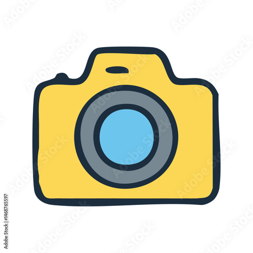 Digital Camera Icon - Photography and Media Vector