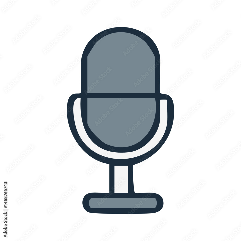 Microphone Icon - Audio Recording Equipment Vector Microphone Icon - Audio Recording Equipment Vector
