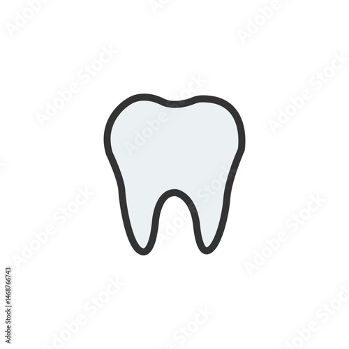 tooth isolated on white