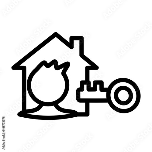 Tenant Vector Line Icon Design