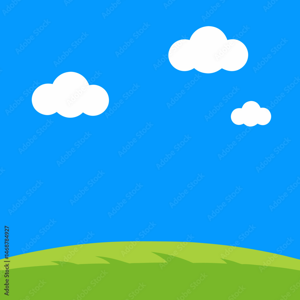vector illustration of a summer landscape vector illustration of a summer landscape