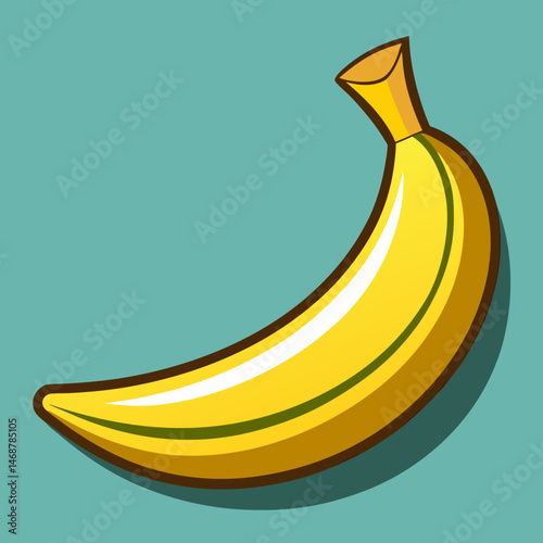 yellow banana vector illustration template