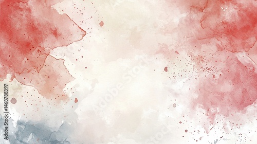 Red and blue watercolor wash background texture