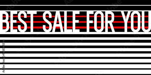 A beautiful and stylish poster to attract the attention of customers to the sale. Abstract shapes on the background. An illustration with graphic elements in a modern style. Advertising for the store.