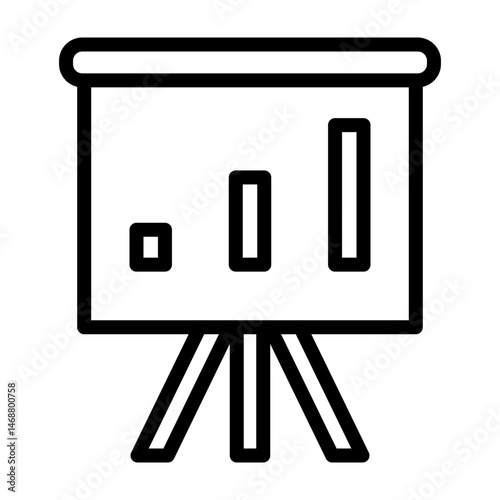 Presentation Vector Line Icon Design