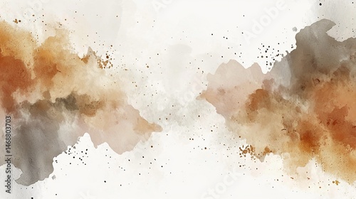 Abstract brown watercolor texture background