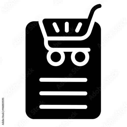 Shop list Solid Icon