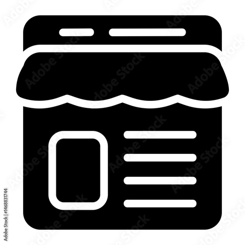 Web store Solid Icon