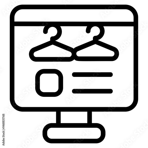 Web store Line Icon
