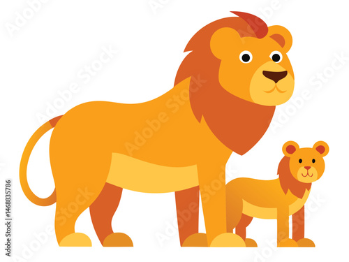 lion with cub 