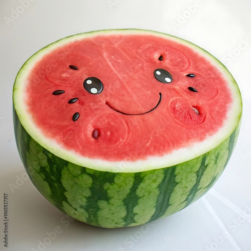 slice of watermelon on white background