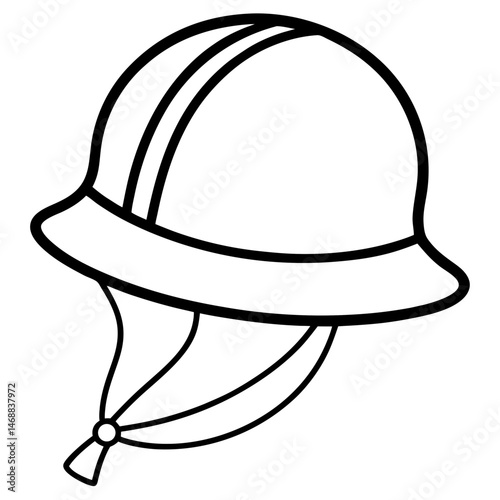 Simple Bonnet Vector on White Background