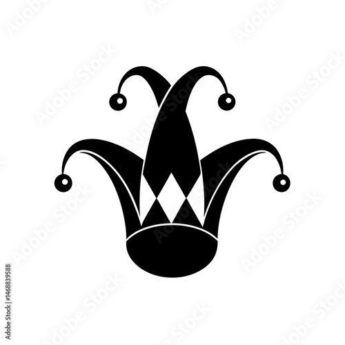 jester hat vector on white background  .svg