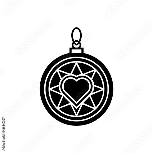 locket icon on white background  .svg