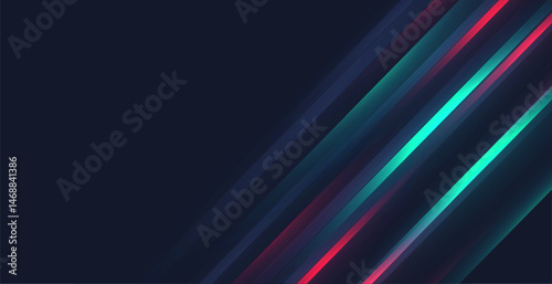 glowing neon laser beams for a cyber or digital banner look