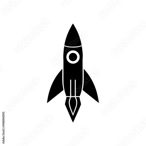 Fototapeta Naklejka Na Ścianę i Meble -  rocket ship icon on white background  .svg