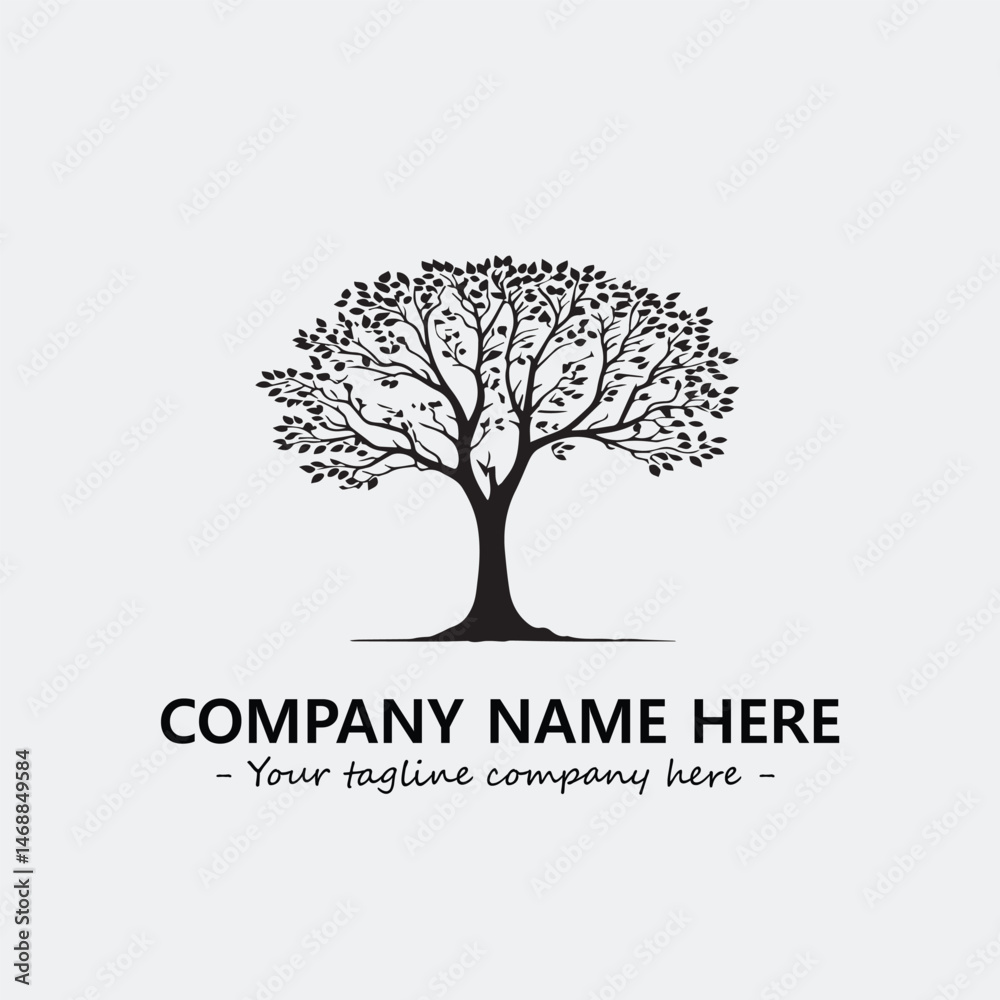 Obraz premium Tree Silhouette Logo Company Design Illustration Vector Graphic Image
