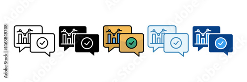 Communication Icon Set Multiple Style Collection
