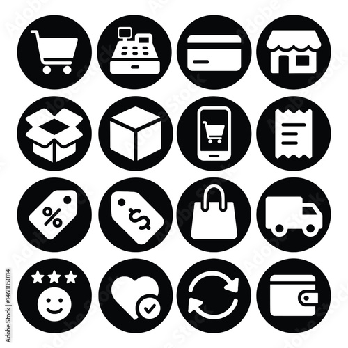 E-Commerce Shopping Icons Set
