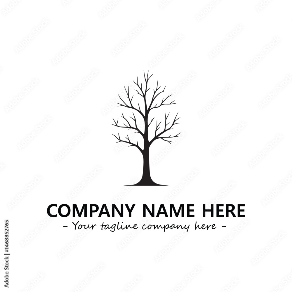 Obraz premium Tree Silhouette Logo Company Design Illustration Vector Graphic Image