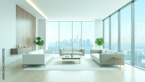 Luxurious business lounge with dark wood tones and brass accents