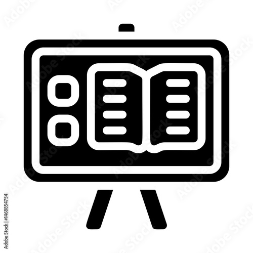 Interactive whiteboard Solid Icon