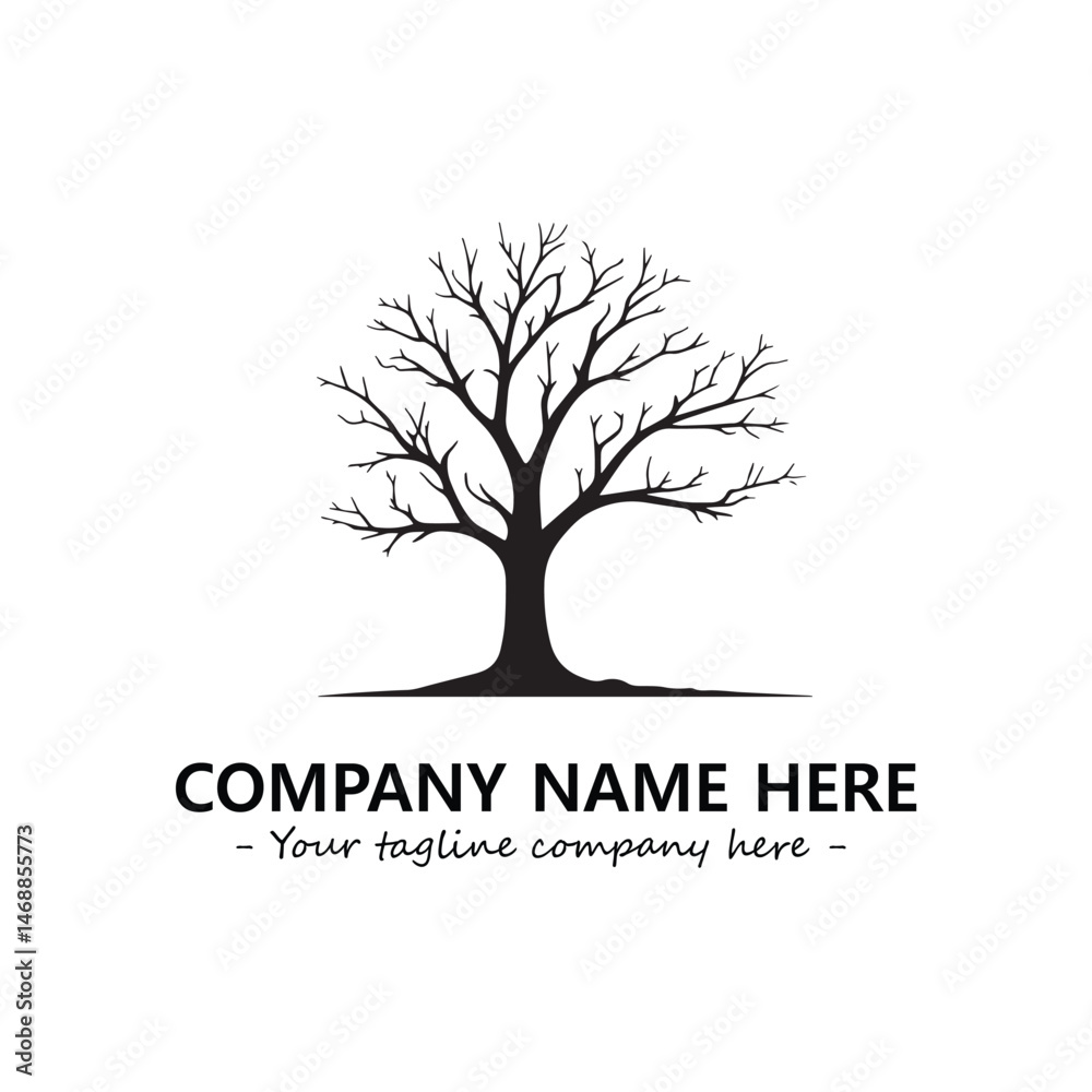 Obraz premium Tree Silhouette Logo Company Design Illustration Vector Graphic Image
