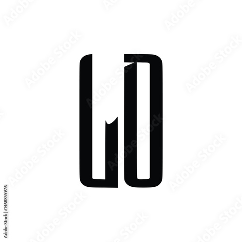 LD monogram logo design letter text name symbol monochrome logotype alphabet character simple logo