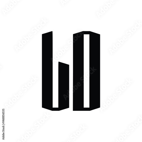 LD monogram logo design letter text name symbol monochrome logotype alphabet character simple logo