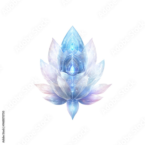 Celestial Lotus Blossom Mystical Light and Energy Flower