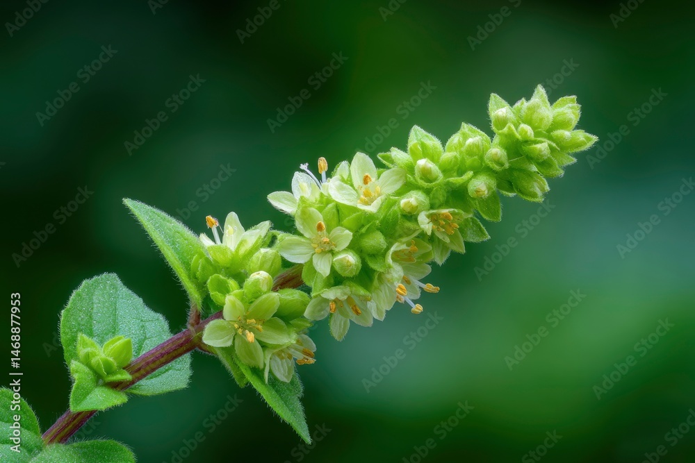 Delicate Pale Green Blooms: A Serene Botanical Study Delicate Pale Green Blooms: A Serene Botanical Study