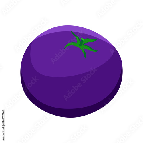 Tomato fruit illustration, suitable for use as a design element with a plantation theme