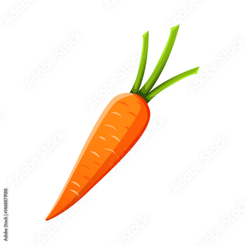 carrot illustration.  suitable for use as a design element with a plantation theme