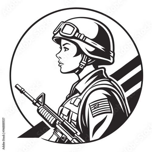  Soldier caught gun icon