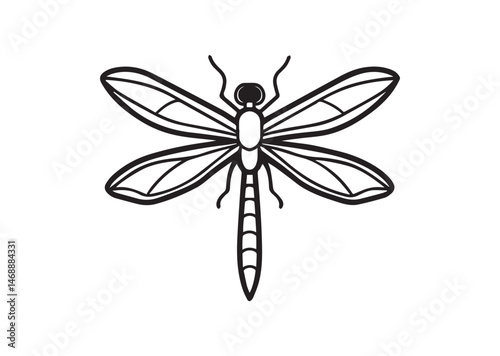 Dragonfly Silhouette Vector