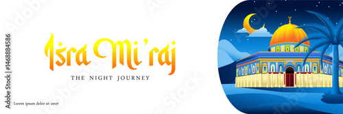 illustration about Isra' Mi'raj