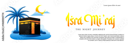 illustration about Isra' Mi'raj